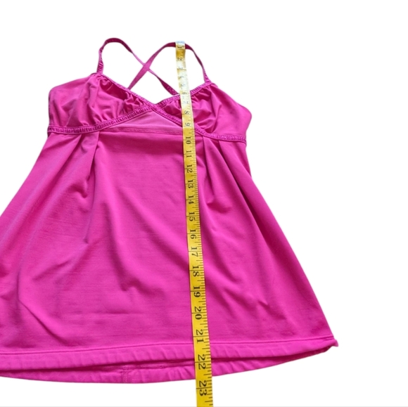 Lululemon Dance Strap Tank Senorita Pink Fuscia Ribbon Rel: 2010 Women's size 6 - Picture 9 of 12